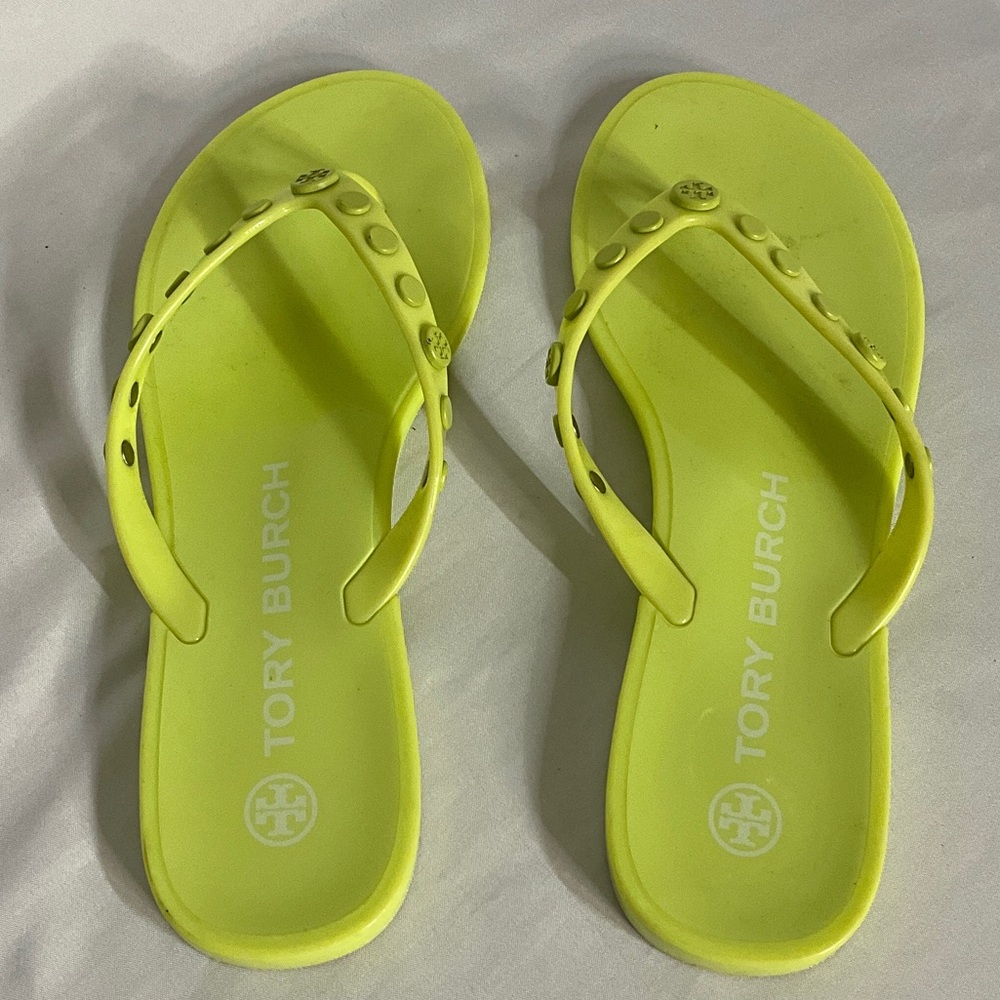 Tory Burch Women's Neon Yellow Sandals